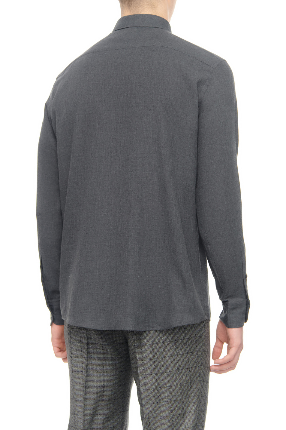 Мужской Zegna Рубашка из хлопка и кашемира (цвет ), артикул UCX44A6-SRF5-470G | Фото 4