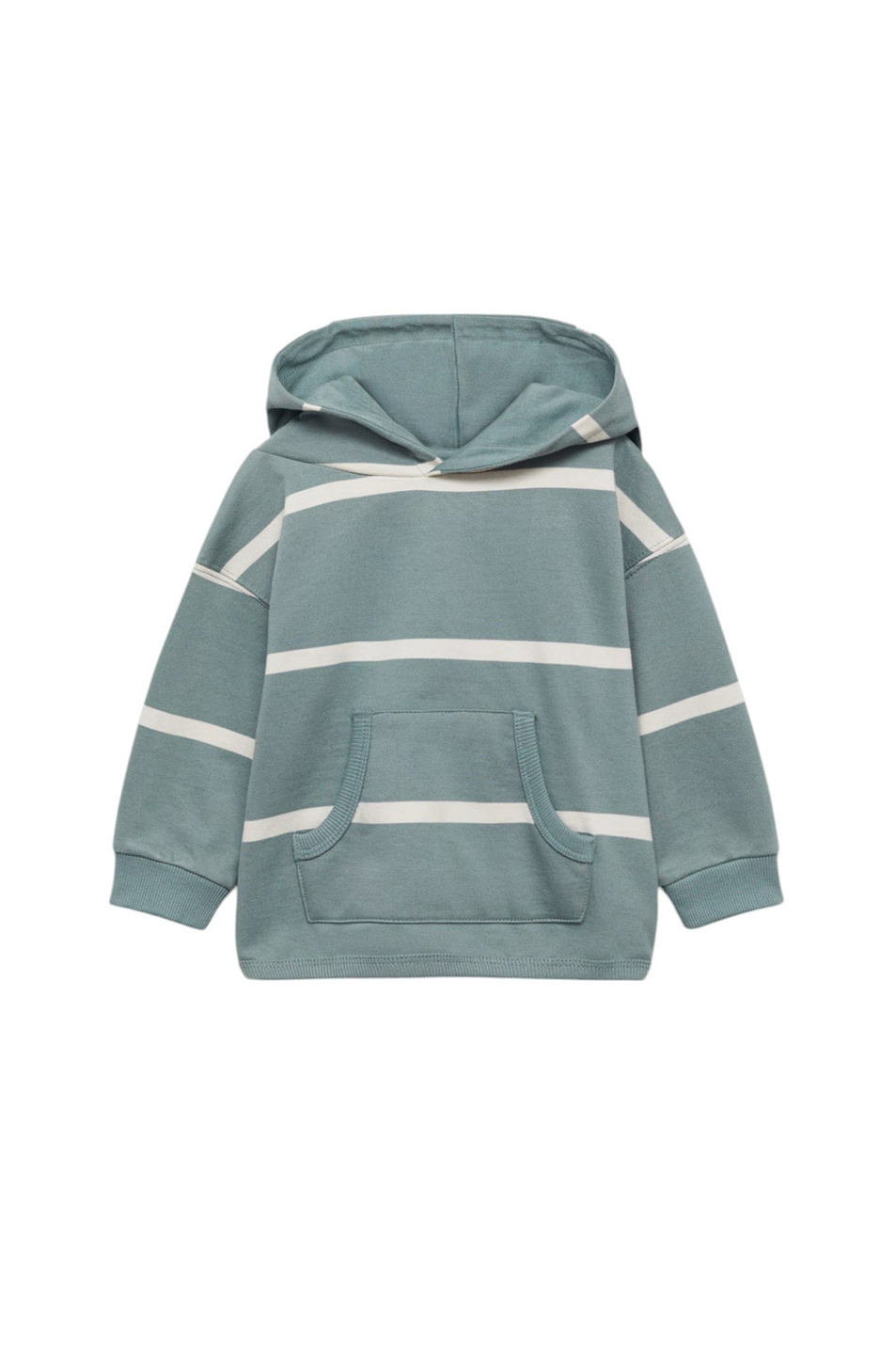 Мальчикам Mango Kids Худи ICEB из хлопка в полоску (цвет ), артикул 77007938 | Фото 1