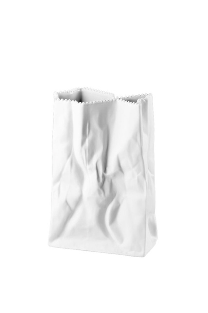 Ваза Bag White-mat 18 см|Основной цвет:Белый|Артикул:14146-100102-29428 | Фото 1