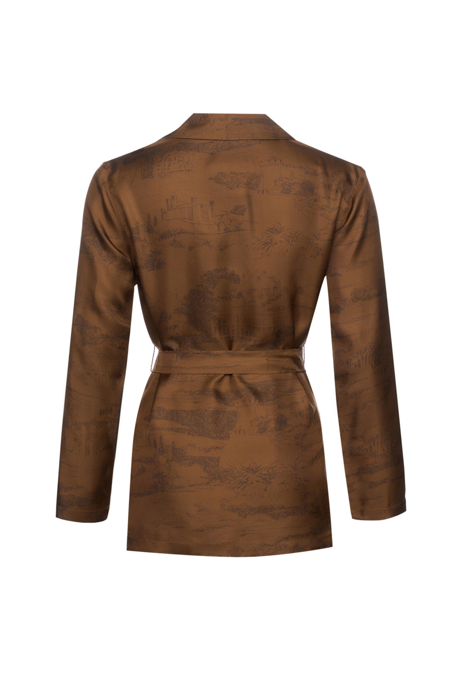 Женский Max Mara Блузка ABITURO из шелка с поясом (цвет ), артикул 2616191031 | Фото 2