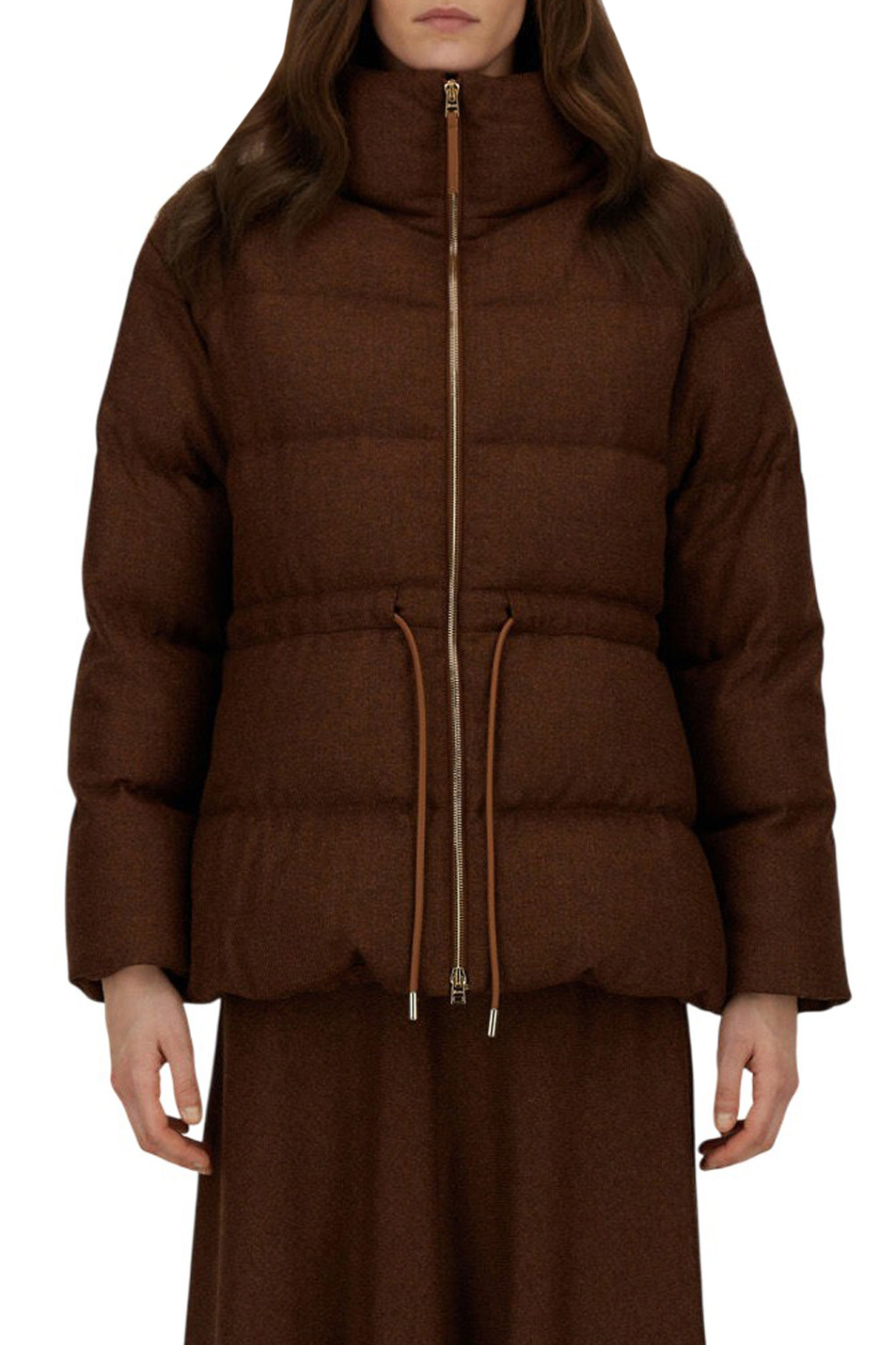 Куртка стеганая с пуховым наполнителем|Основной цвет:Коричневый Женский Herno Куртка стеганая с пуховым наполнителем (цвет ), артикул PI002082D-33466 | Фото 4