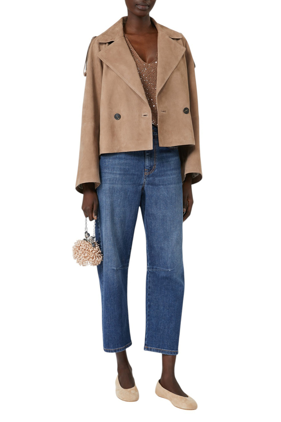 Женский Weekend Max Mara Джинсы CAPRILE из эластичного хлопка (цвет ), артикул 2525186051 | Фото 2