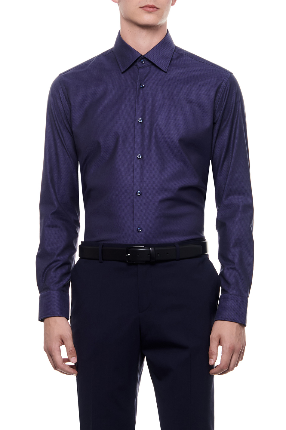 Мужской BOSS Рубашка H-JOE из эластичного хлопка (цвет ), артикул 50489830 | Фото 1