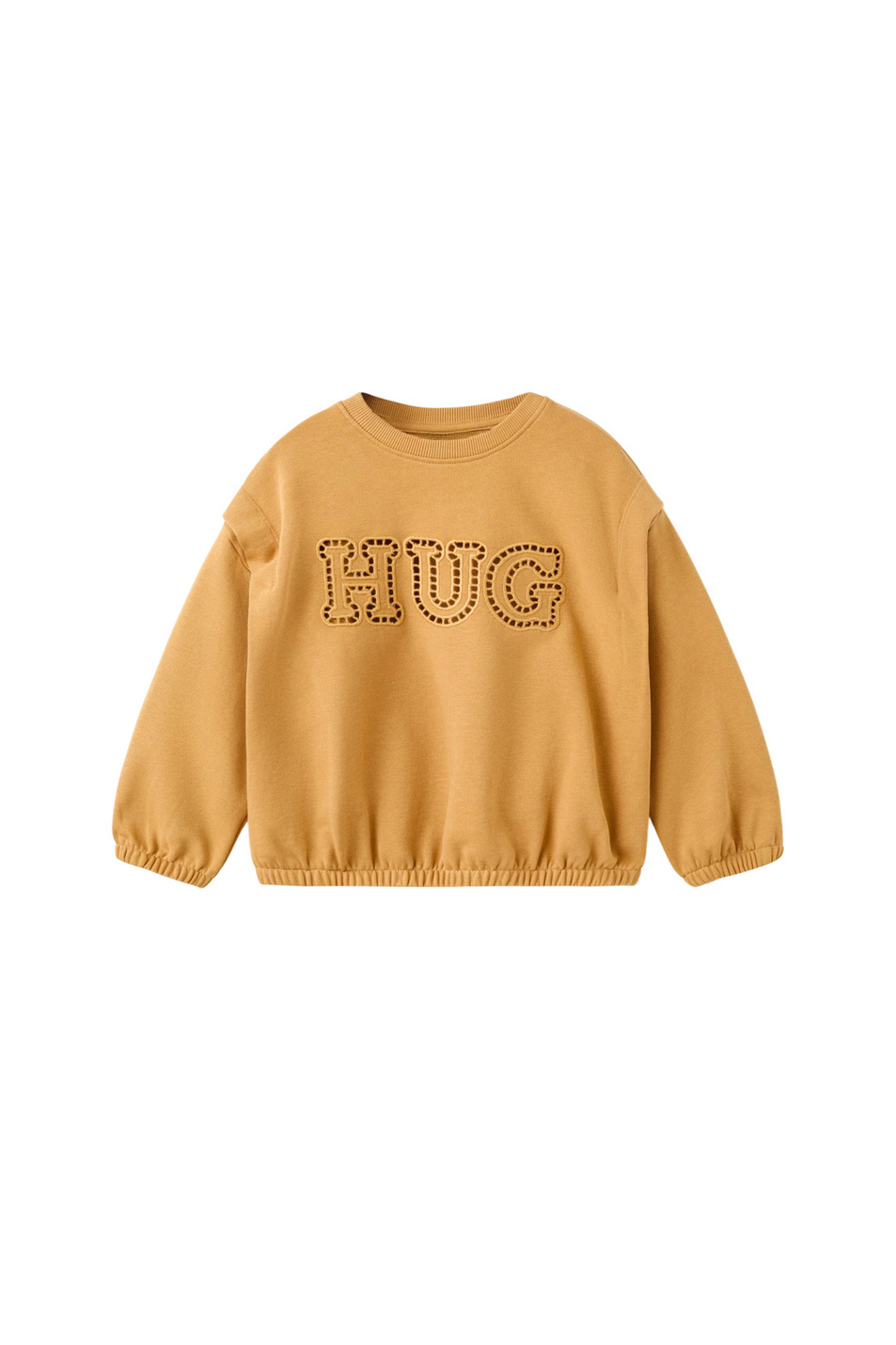 Девочкам Mango Kids Свитшот HUG из хлопка (цвет ), артикул 27084421 | Фото 1