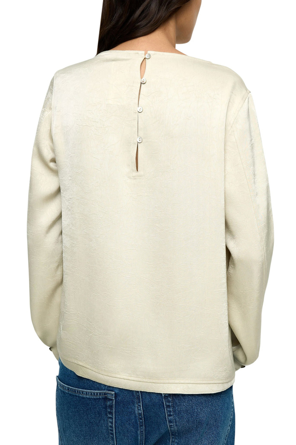 Джемпер с круглым вырезом|Основной цвет:Бежевый Женский Parfois Джемпер с круглым вырезом (цвет ), артикул 240969 | Фото 4