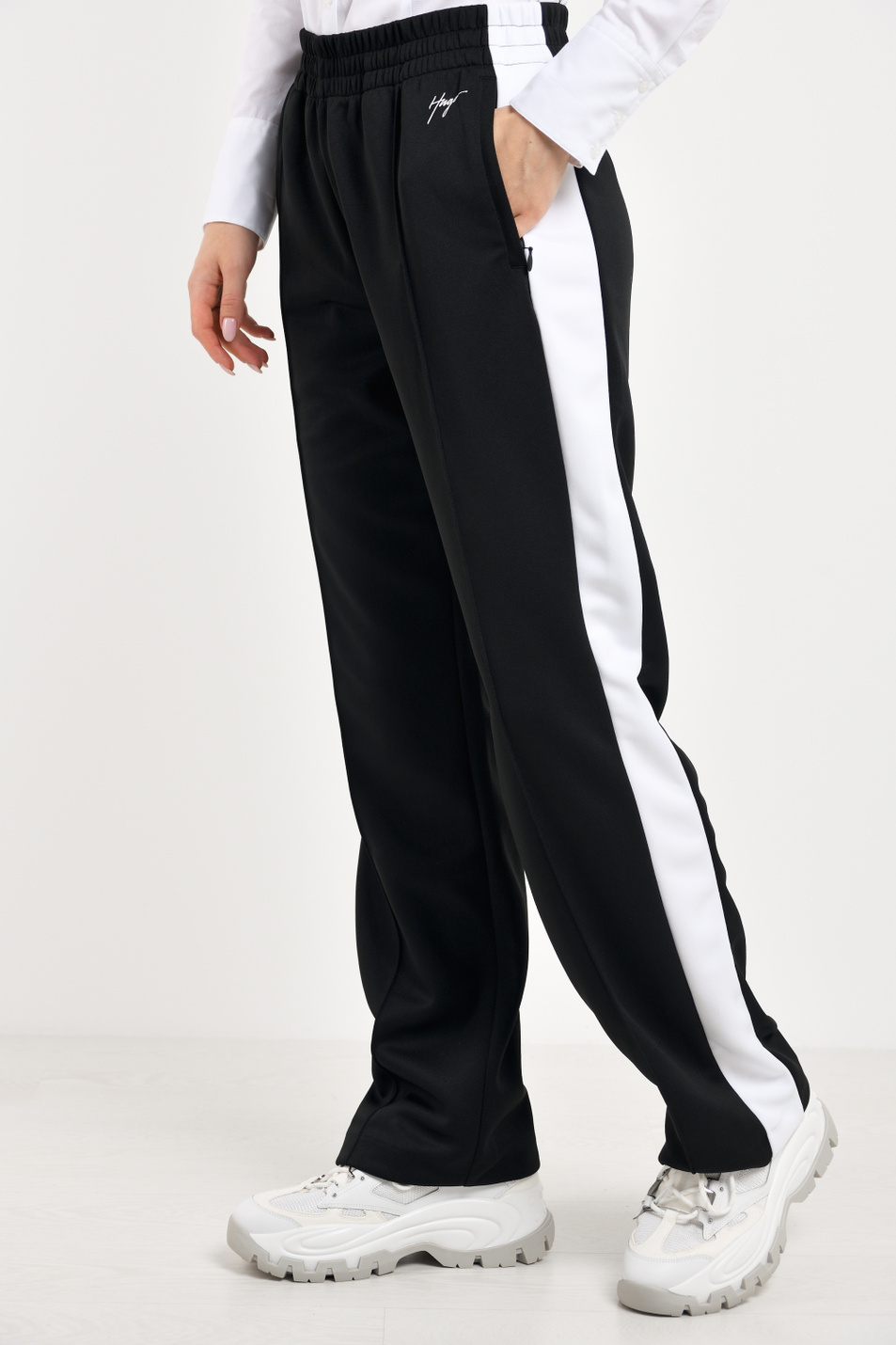 Женский HUGO Широкие брюки с лампасами (цвет ), артикул 50430009 | Фото 1