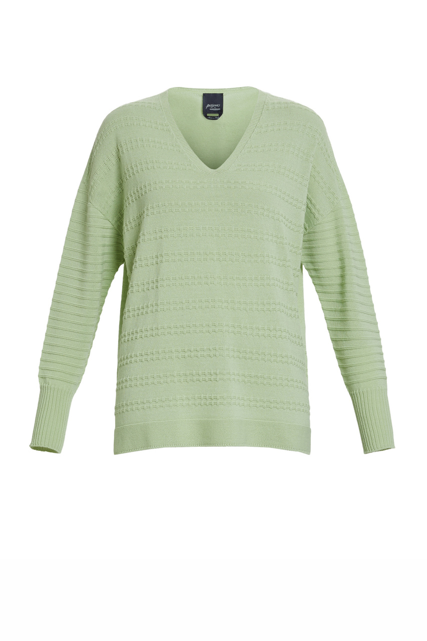 Пуловер ARTE из смесовой шерсти|Основной цвет:Салатовый|Артикул:1364133 | Фото 1