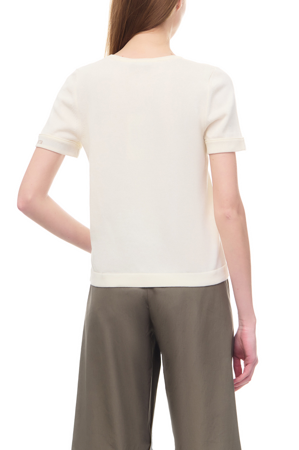Женский Max Mara Футболка LIMONE из натурального хлопка (цвет ), артикул 2313611132 | Фото 6