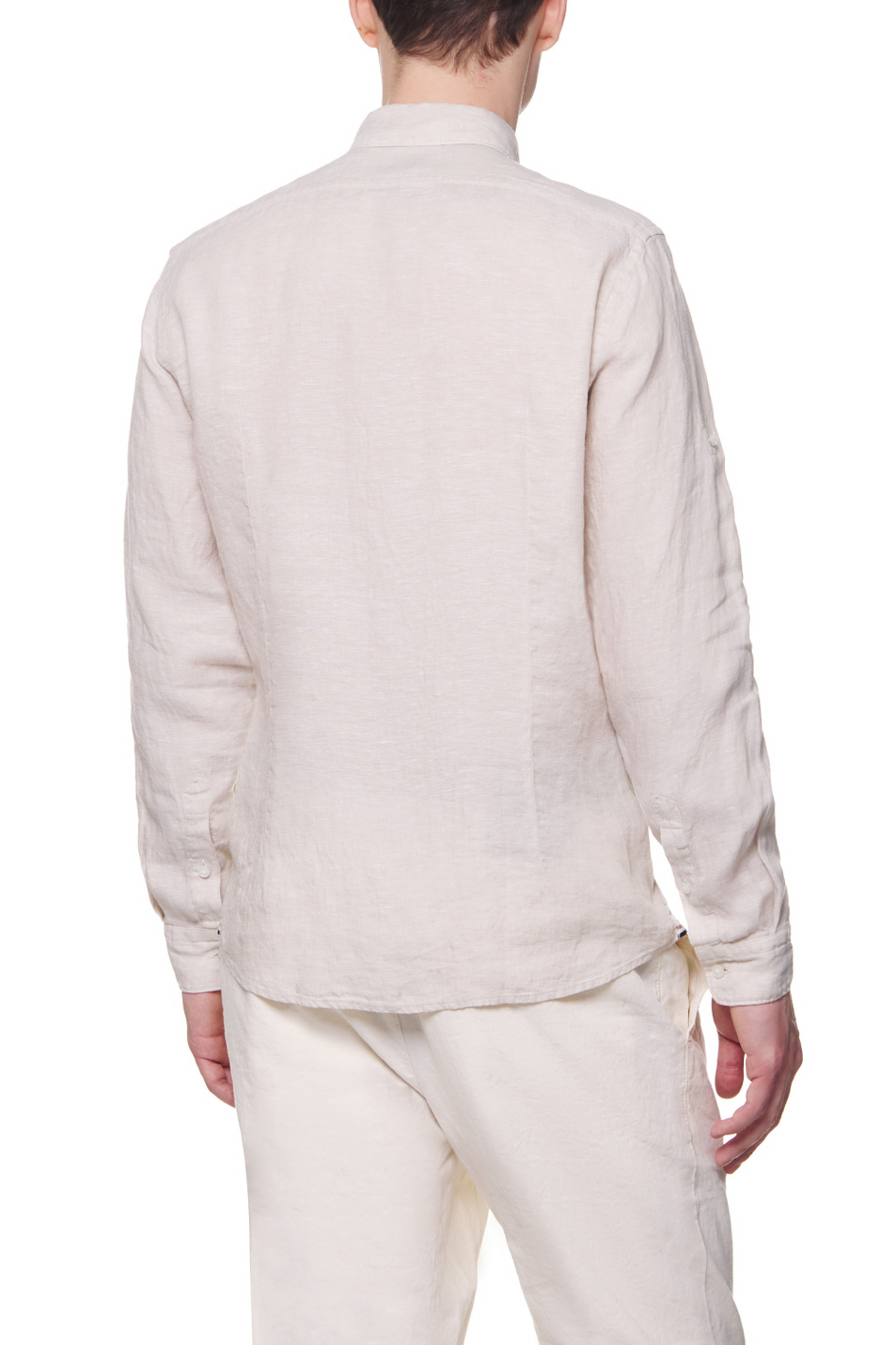 BOSS Рубашка прямого кроя из льняной ткани шамбре (цвет ), артикул 50468341 | Фото 4