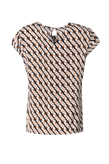 Блузка со сборкой на горловине|Основной цвет:Бежевый|Артикул:81.202.12.X055 | Фото 2