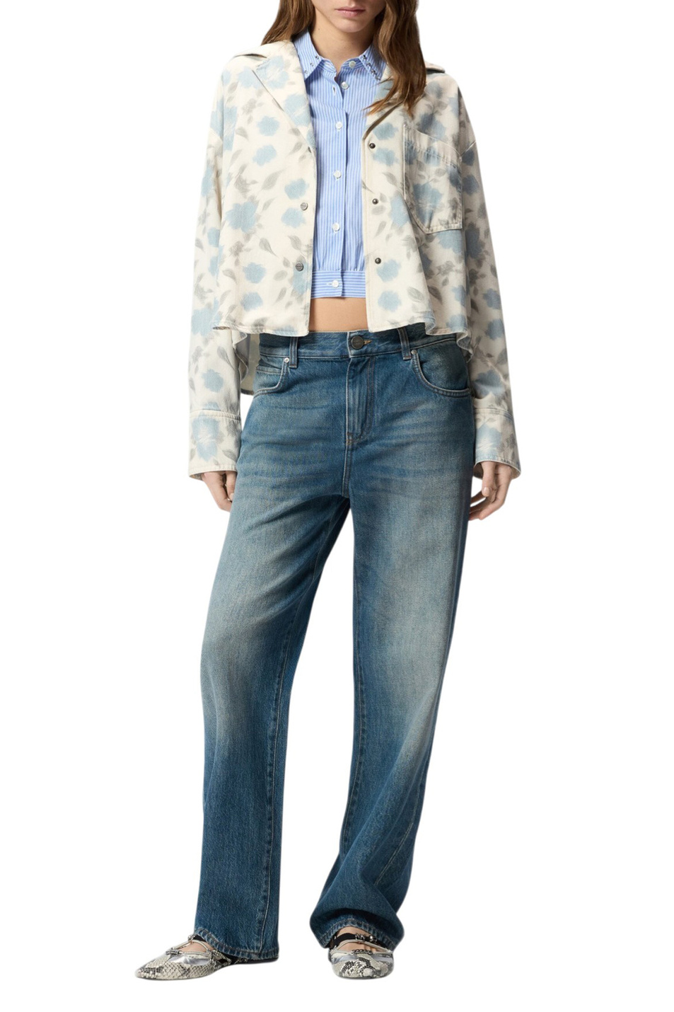 Женский Pinko Куртка-рубашка с принтом (цвет ), артикул 106463A37L | Фото 3