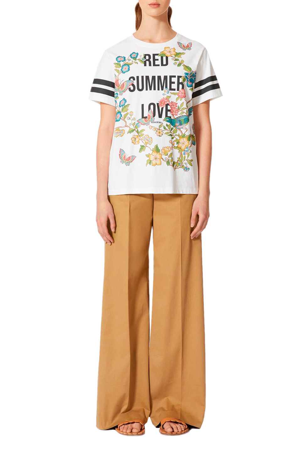 Женский Red Valentino Футболка с принтом "Red Summer Love" (цвет ), артикул XR0MG13X6GM | Фото 3