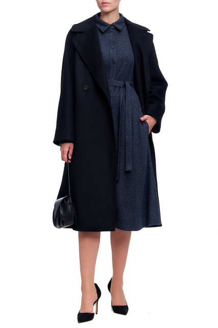 Пальто RESINA из шерсти|Основной цвет:Черный|Артикул:50160213 | Фото 2