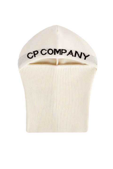 Мужской C.P. Company Шапка-балаклава из смесовой шерсти с логотипом (цвет ), артикул 15CMAC285A006595A | Фото 1