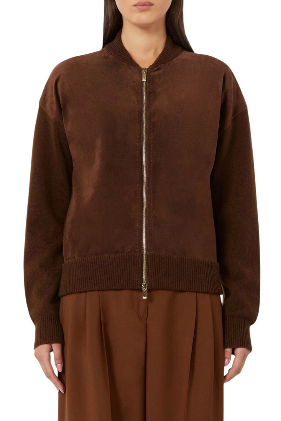 Кардиган CERCHIA из шерсти и кашемира|Основной цвет:Коричневый Женский Max Mara Кардиган CERCHIA из шерсти и кашемира (цвет ), артикул 2616341041 | Фото 3