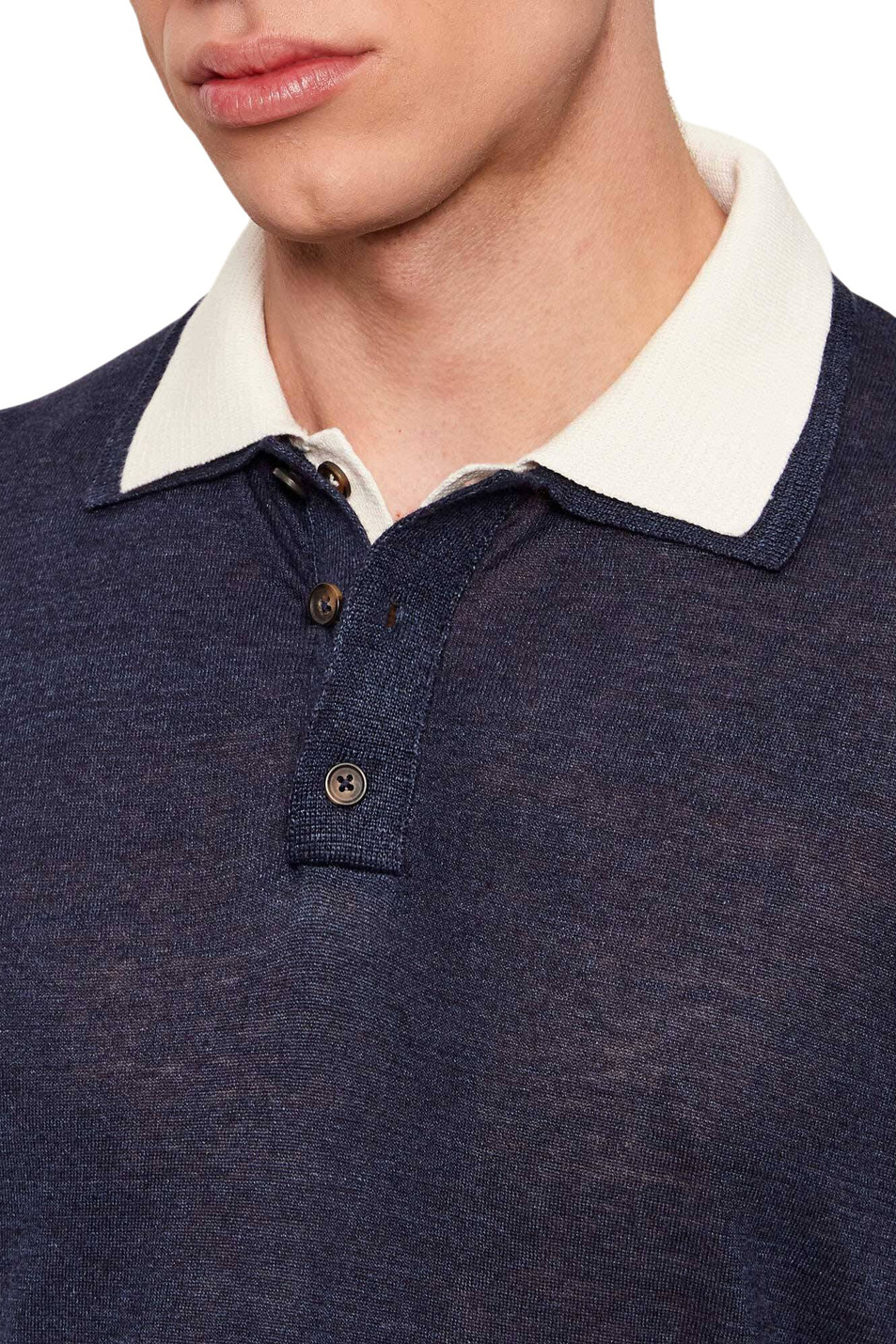 Мужской Eleventy Поло прямого кроя (цвет ), артикул M76POLM01-MAG0M059 | Фото 6