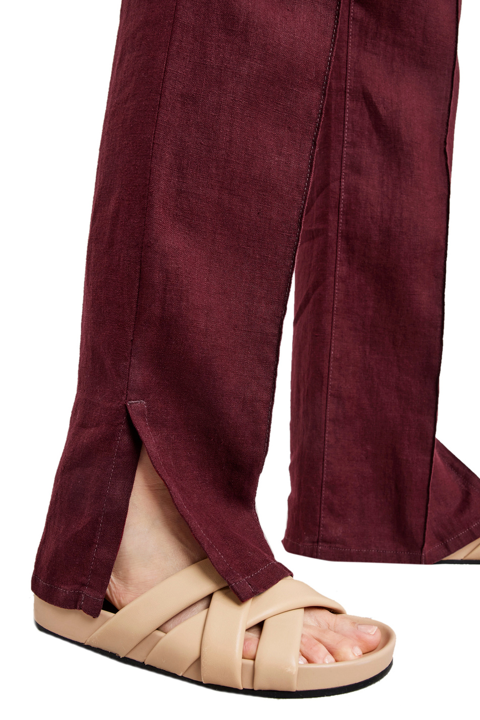 Женский Gerry Weber Льняные брюки с поясом (цвет ), артикул 622085-66225 -Classic Fit | Фото 4