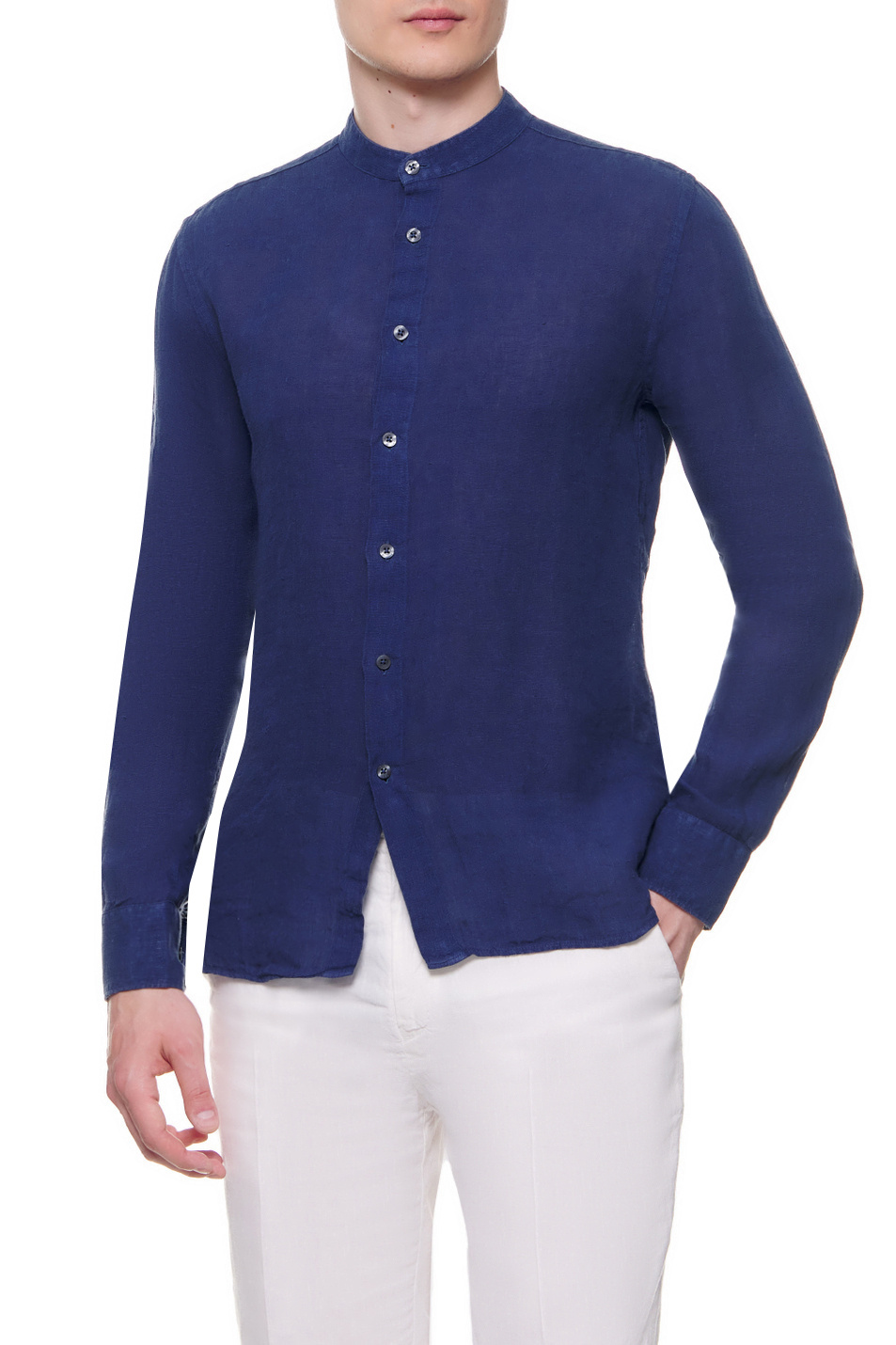 Мужской 120% Lino Рубашка из чистого льна (цвет ), артикул V0M11590000115000 | Фото 1