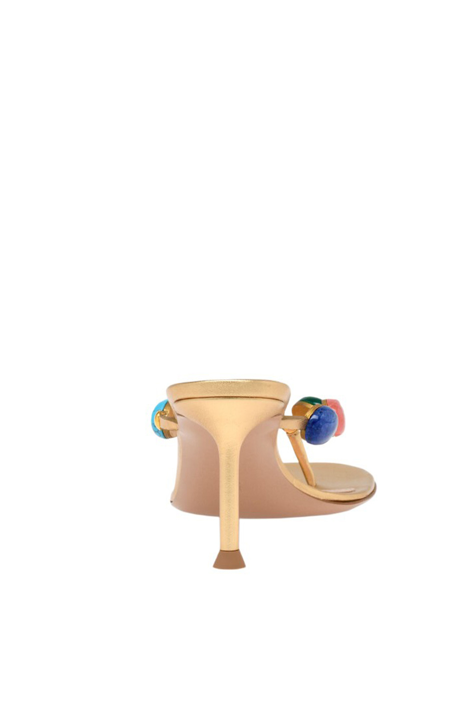 Женский Gianvito Rossi Мюли Shanti из натуральной кожи (цвет ), артикул G15230.70RIC.BNSMEKM | Фото 4