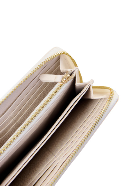 Кошелек METALLIC SOFT из зернистой кожи|Основной цвет:Кремовый|Артикул:E2MW5110401 | Фото 2