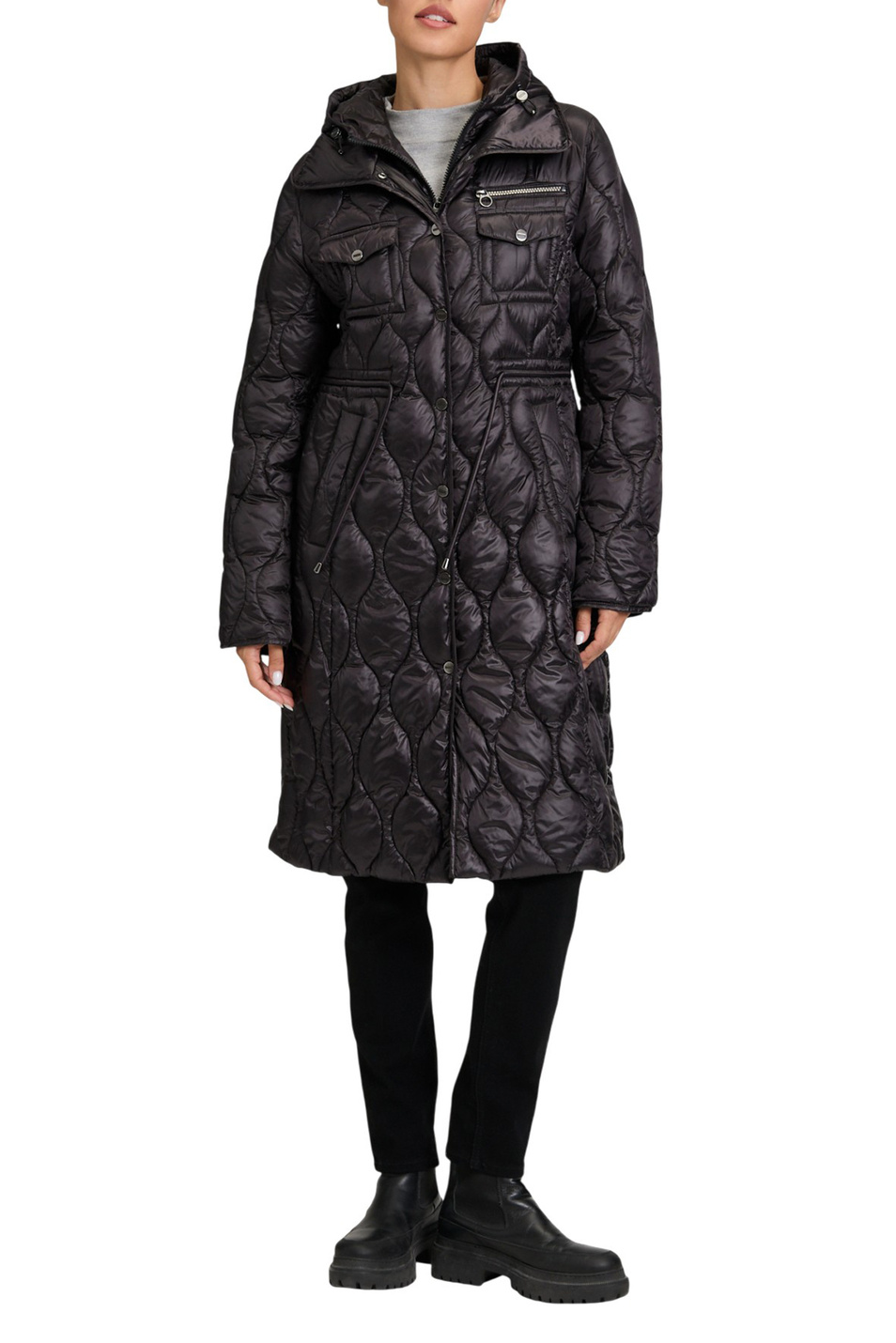 Пальто стеганое|Основной цвет:Черный Женский Betty Barclay Пальто стеганое (цвет ), артикул 7933/1575 | Фото 4