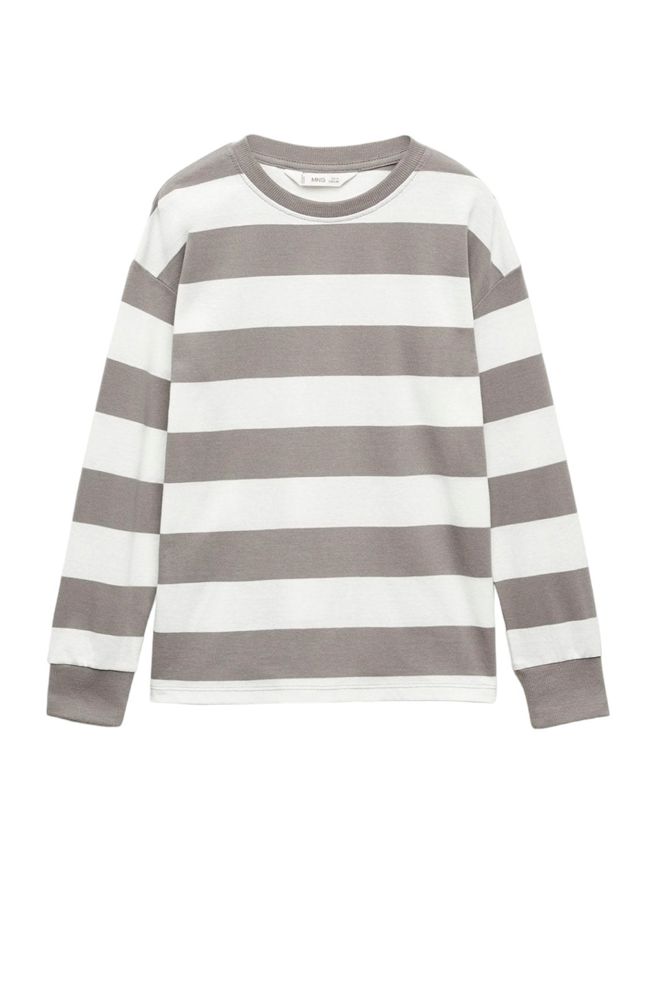 Мальчикам Mango Kids Лонгслив PAUL1 из натурального хлопка в полоску (цвет ), артикул 57013264 | Фото 1