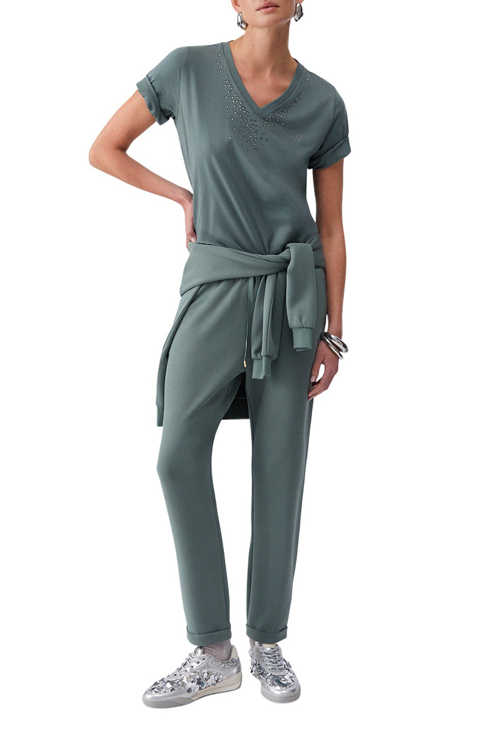 Женский Liu Jo Футболка со стразами (цвет ), артикул TA6284JS923 | Фото 2