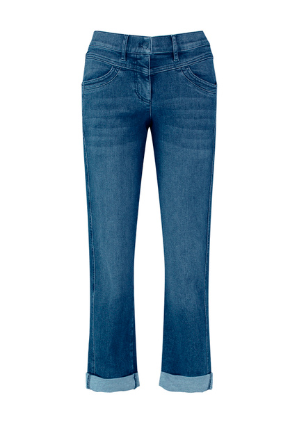 Укороченные джинсы|Основной цвет:Синий|Артикул:722065-66820-Best4me Rela | Фото 1
