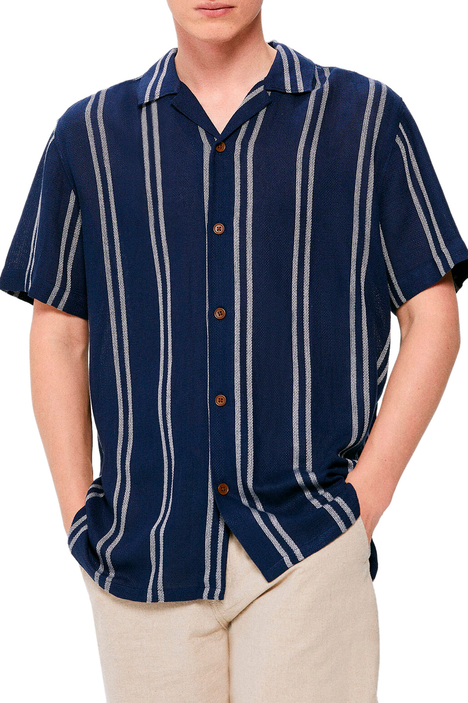 Мужской Springfield Рубашка в полоску (цвет ), артикул 0375072 | Фото 1