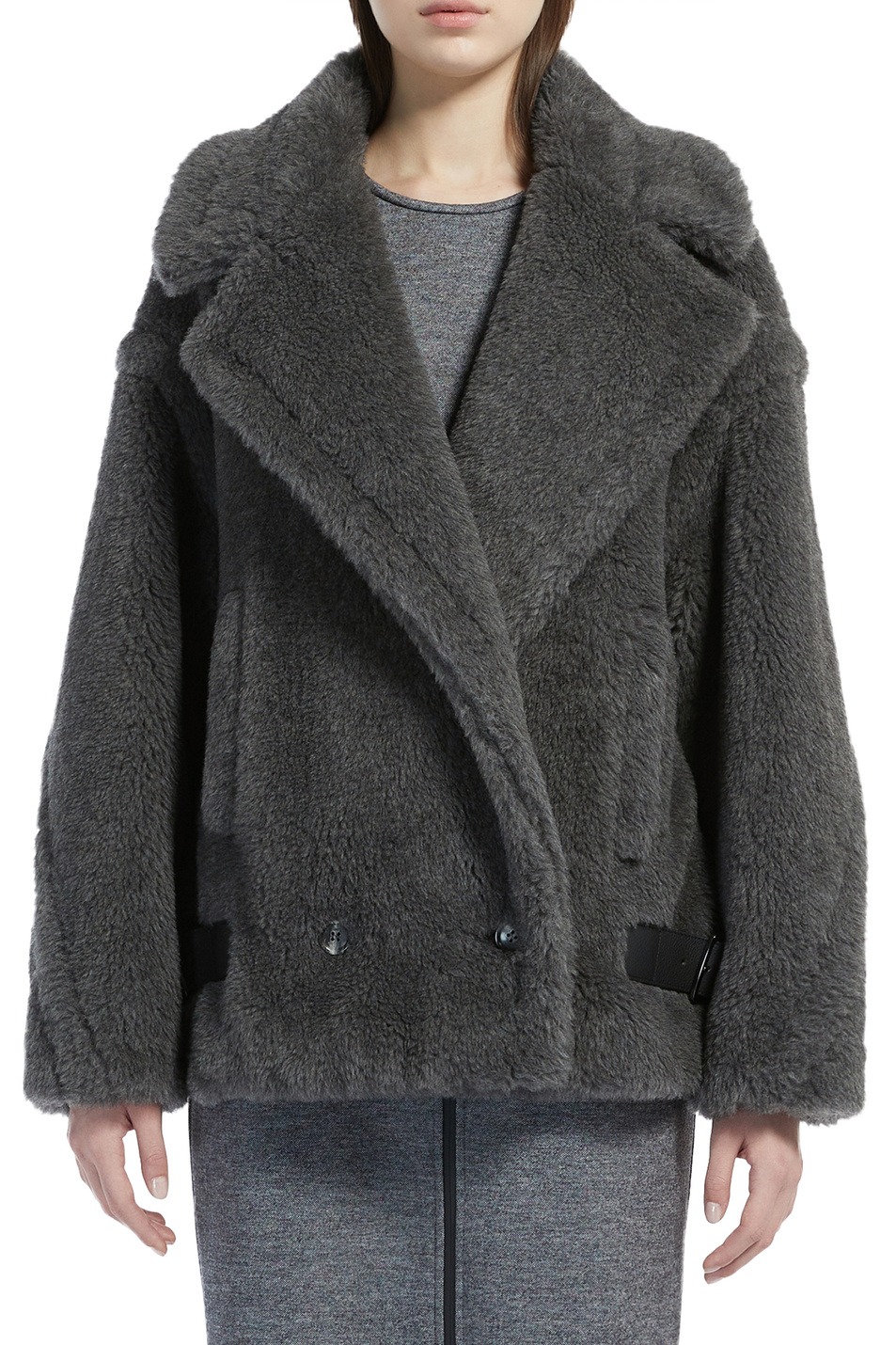 Женский Max Mara Короткое пальто ROSITA с широкими лацканами (цвет ), артикул 10860123 | Фото 3