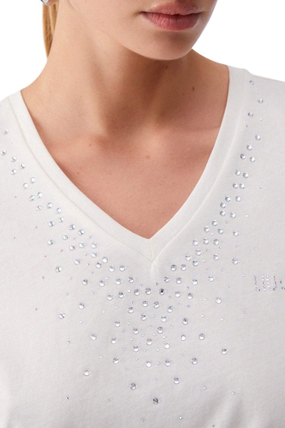 Женский Liu Jo Футболка со стразами (цвет ), артикул TA6284JS923 | Фото 5