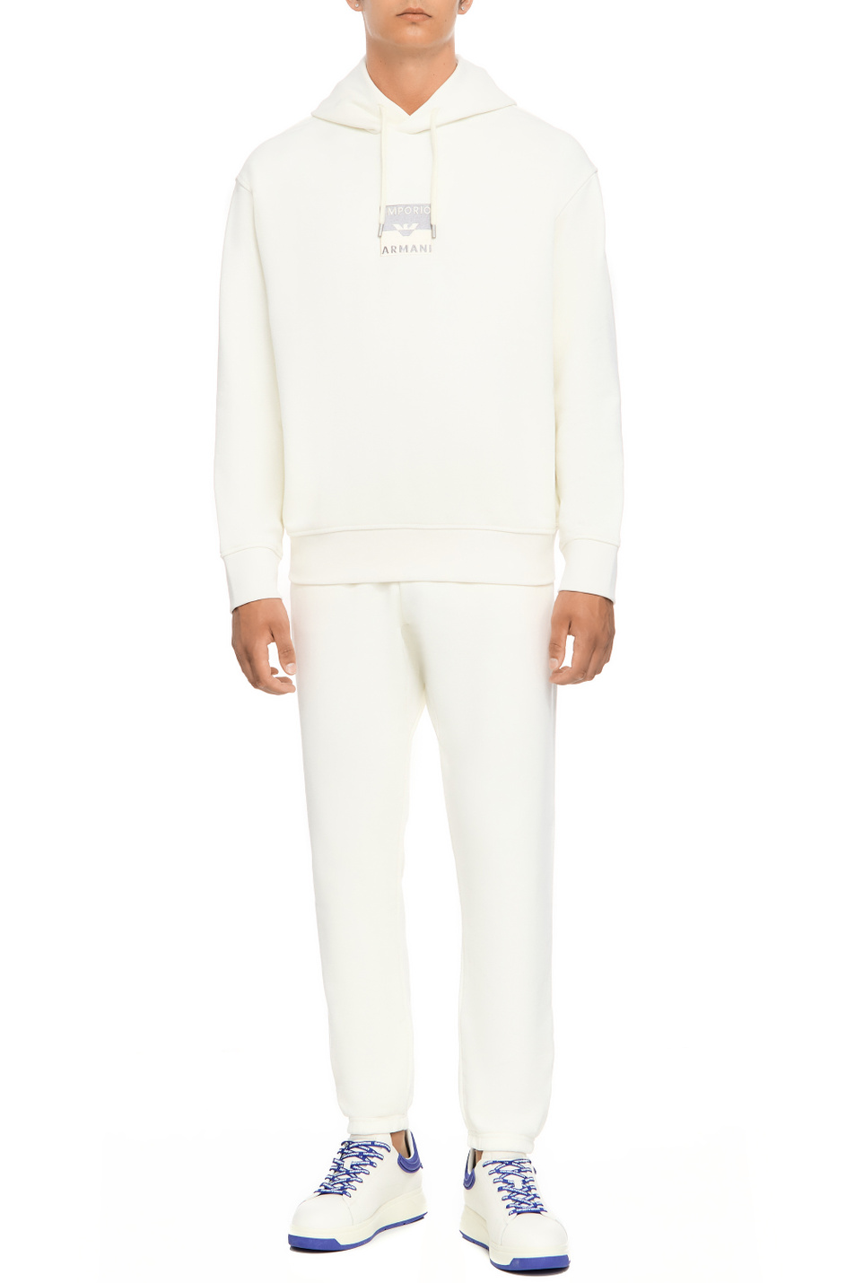 Мужской Emporio Armani Худи из натурального хлопка с логотипом (цвет ), артикул 6R1MCN-1JWPZ | Фото 2