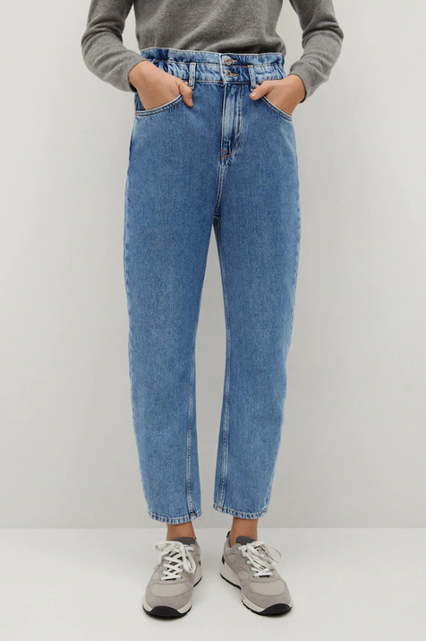 Mango Джинсы slouchy MIA с эластичным поясом ( цвет), артикул 87030562 | Фото 3