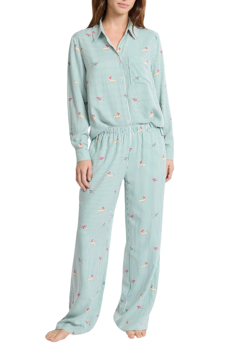 Женский Etam Пижамная рубашка PRYCILLA с принтом (цвет ), артикул 6556018 | Фото 2