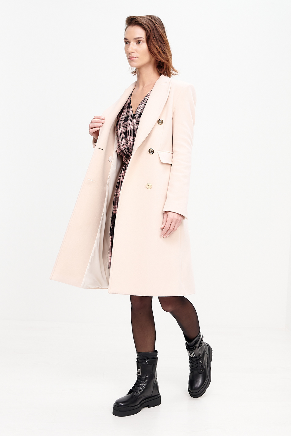 Liu Jo Двубортное пальто из смесовой шерсти (цвет ), артикул CF0010T2403 | Фото 2