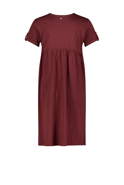 Платье из натурального хлопка|Основной цвет:Бордовый|Артикул:685078-44145 | Фото 2