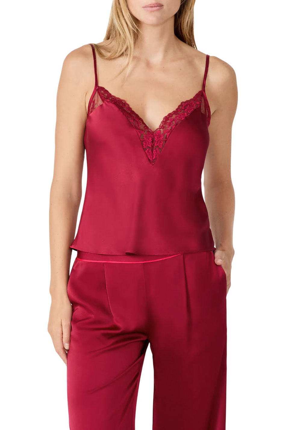 Топ REVELATION с кружевом|Основной цвет:Бордовый Женский Etam Топ REVELATION с кружевом (цвет ), артикул 6555668 | Фото 1