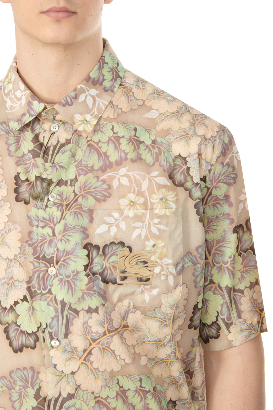 Мужской Etro Рубашка из натурального хлопка (цвет ), артикул MRIC001699SA536X0820 | Фото 5