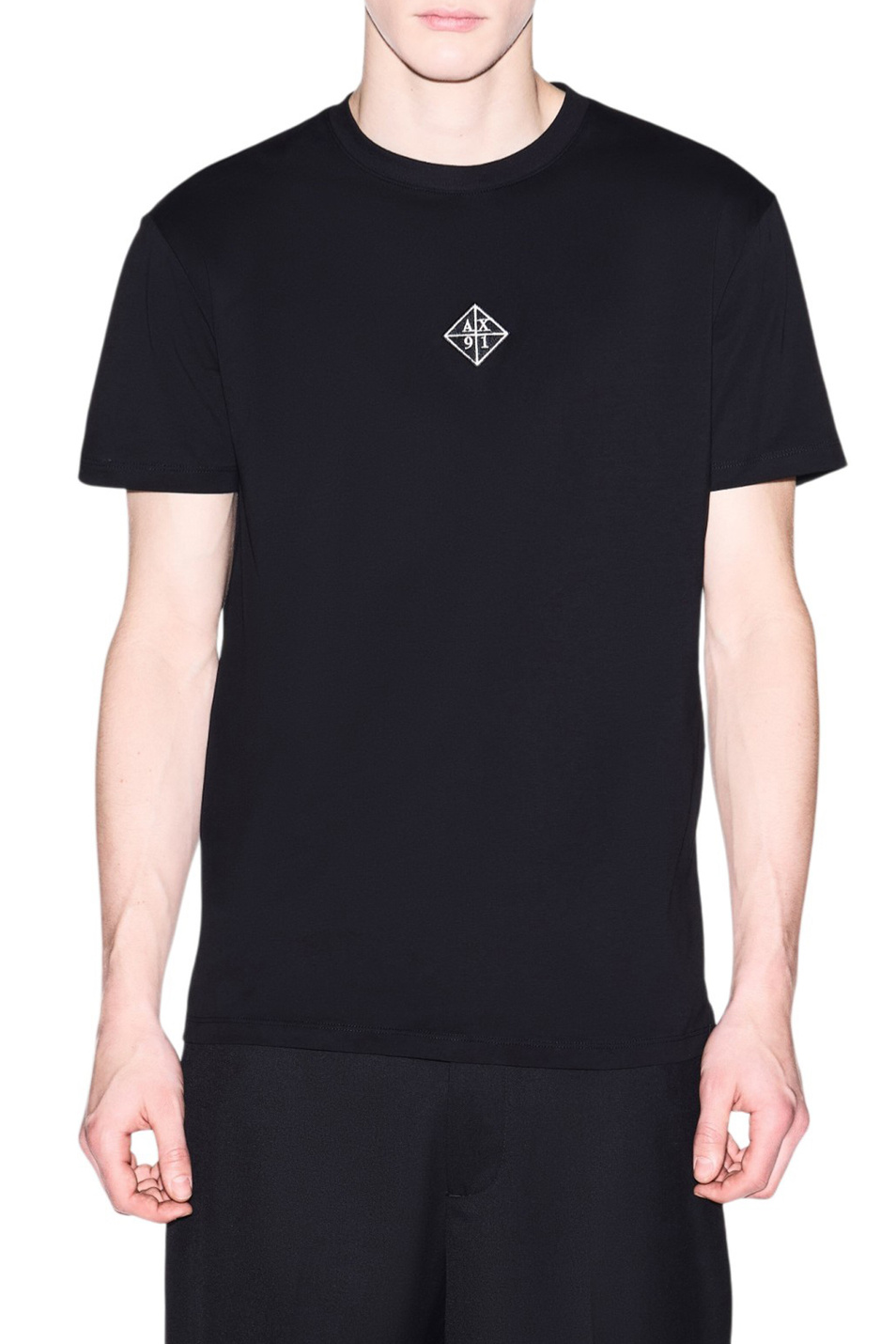 Мужской Armani Exchange Футболка из хлопка с логотипом (цвет ), артикул XM002454-AF10358 | Фото 3