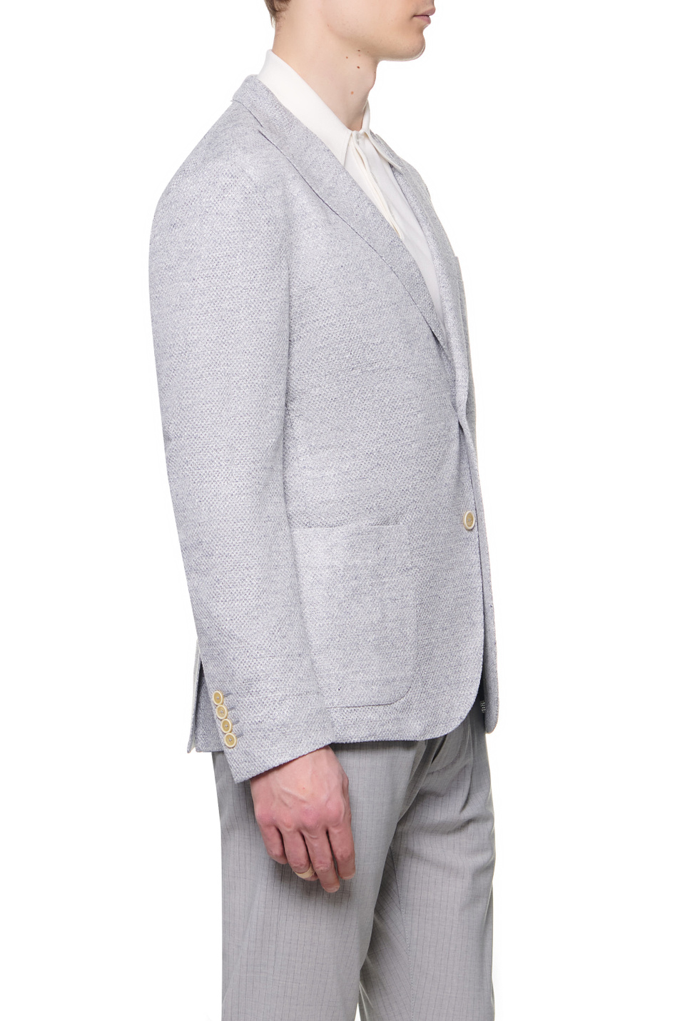 Eleventy Однобортный льняной пиджак (цвет ), артикул E70GIAA05-TES0E124 | Фото 4