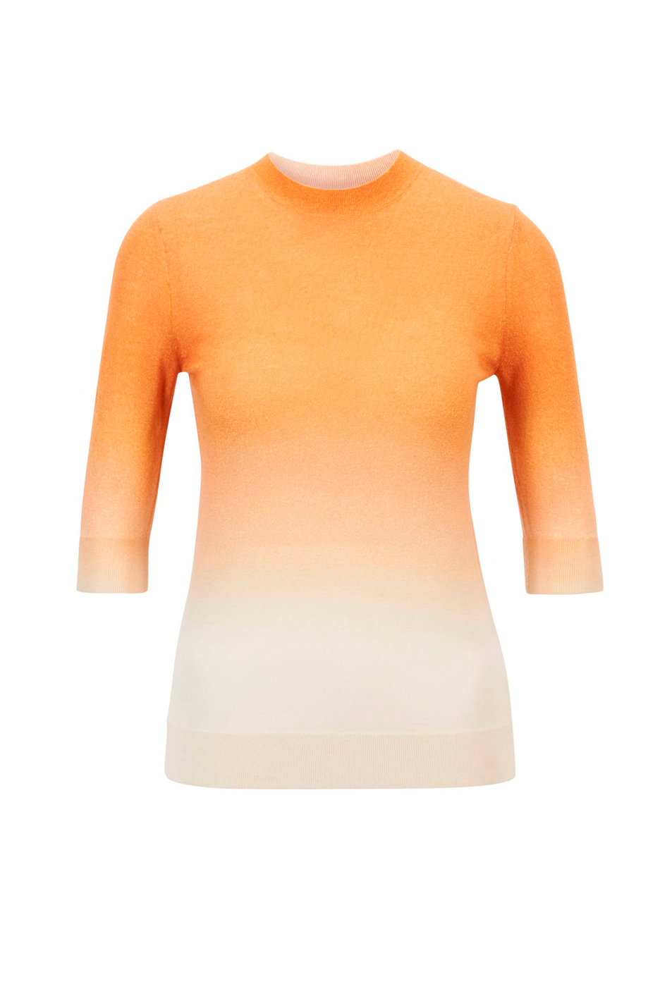 Женский BOSS Свитер Feyah с рукавом 1/2 из чистой шерсти с принтом омбре (цвет ), артикул 50448990 | Фото 1