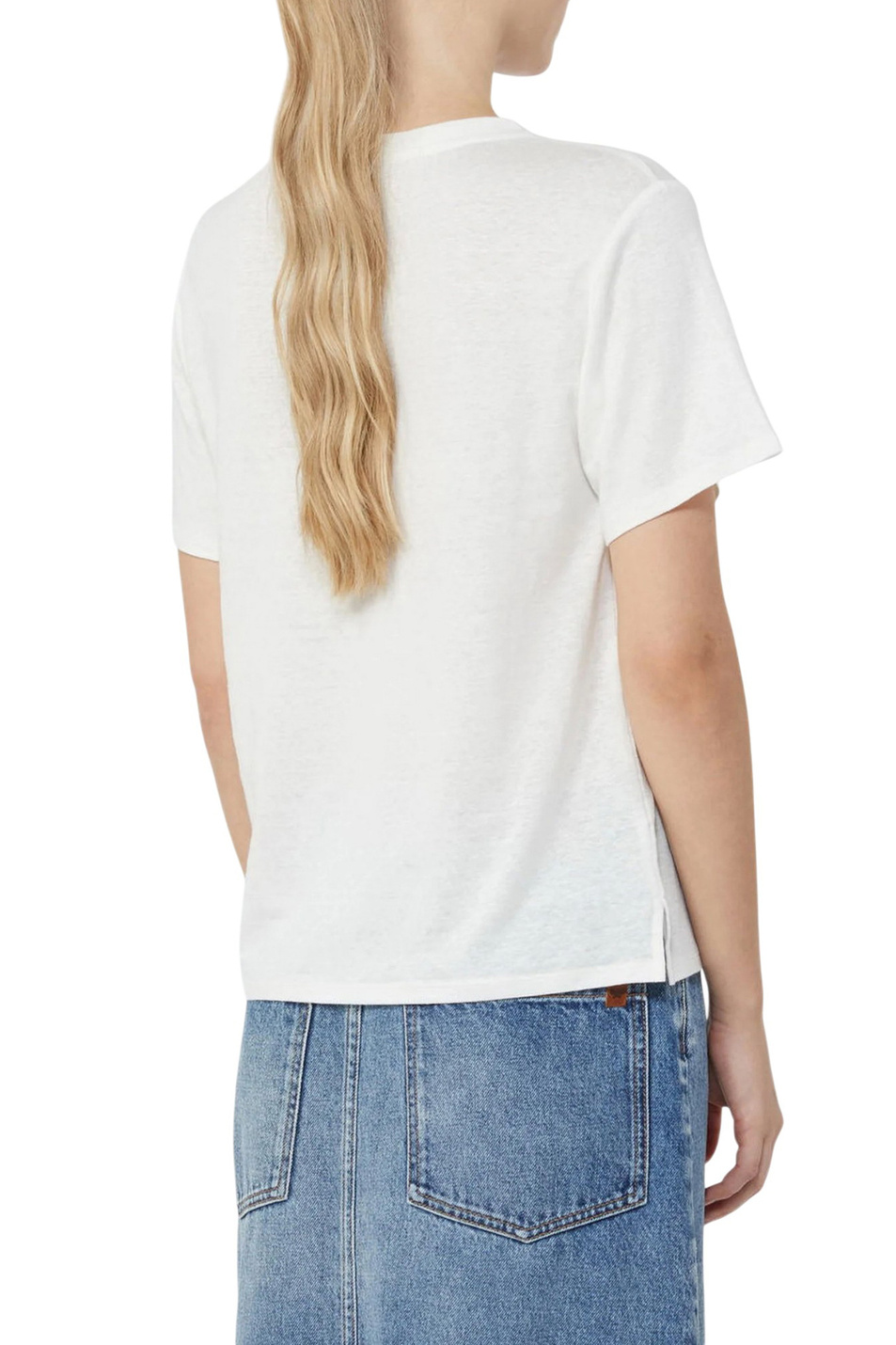 Женский Weekend Max Mara Футболка PELOTA из эластичного льна (цвет ), артикул 2615941052 | Фото 5