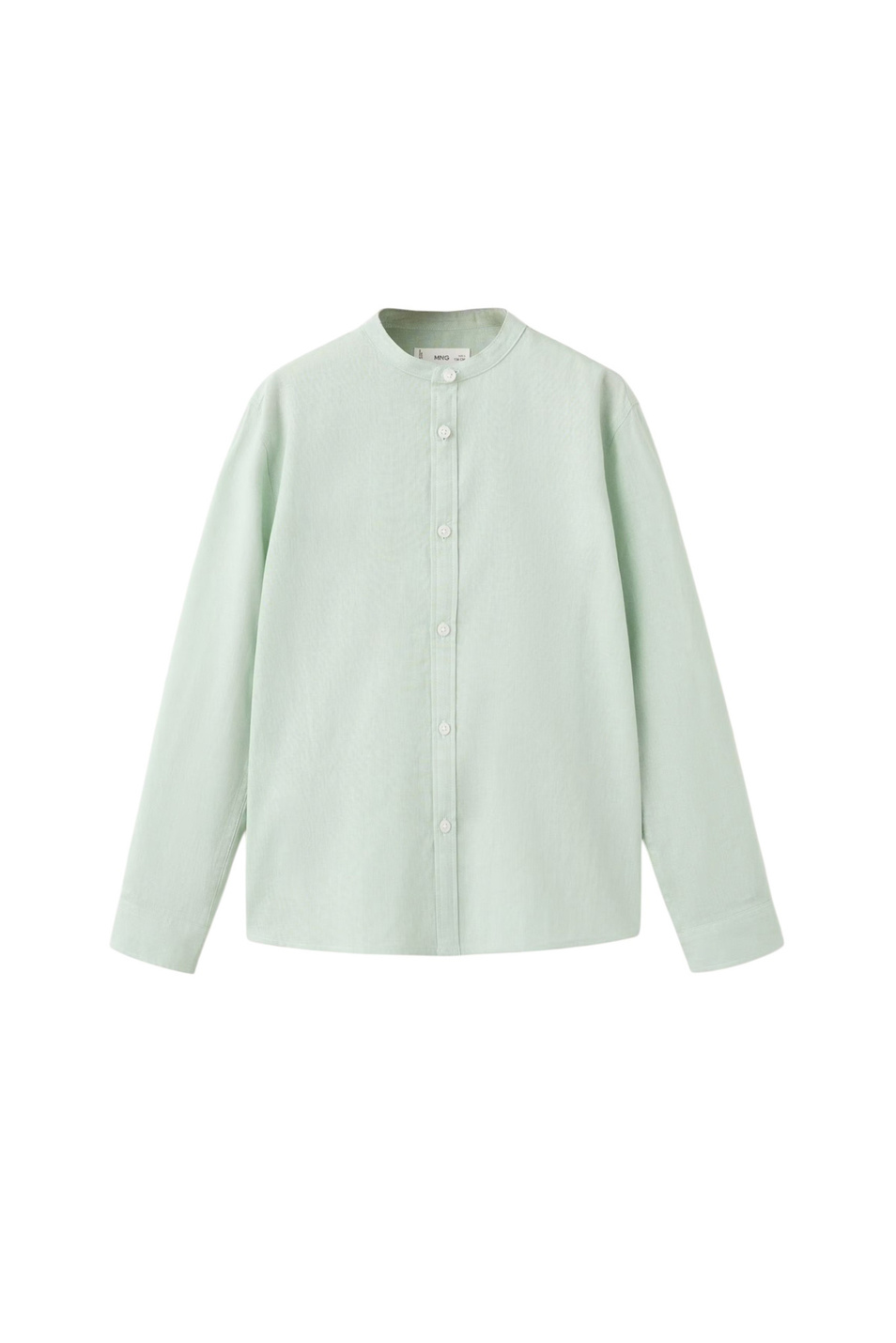 Мальчикам Mango Kids Рубашка LINO из хлопка и льна (цвет ), артикул 27068264 | Фото 1