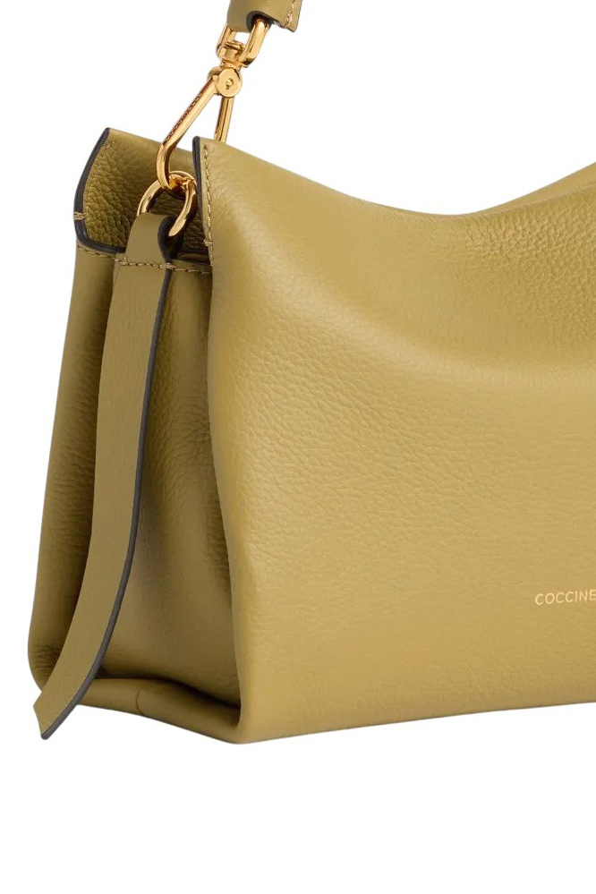 Сумка BOHEME GRANA DOUBLE из натуральной кожи с плетеной ручкой|Основной цвет:Бежевый Женский Coccinelle Сумка BOHEME GRANA DOUBLE из натуральной кожи с плетеной ручкой (цвет ), артикул E1M50580101 | Фото 4