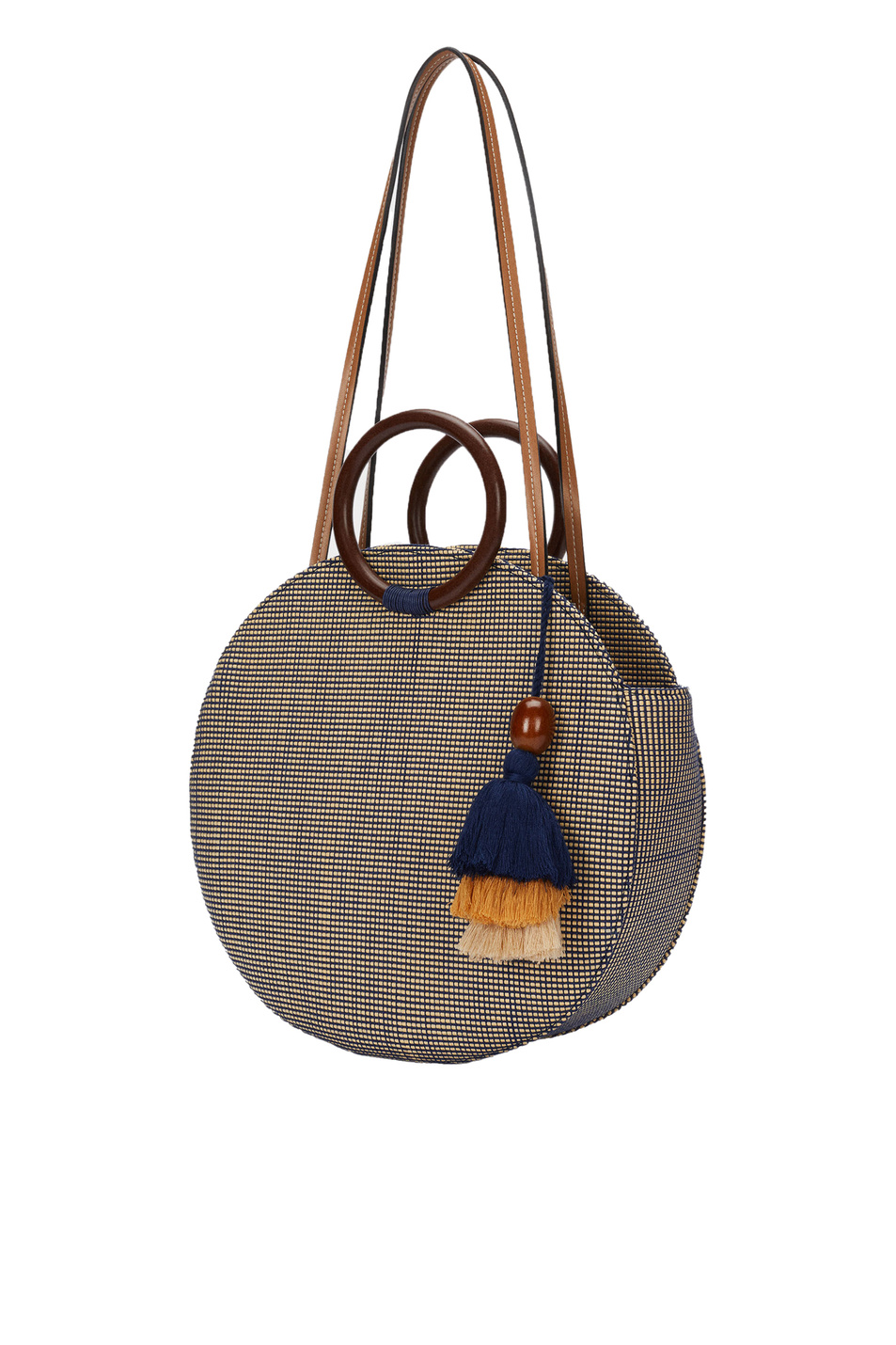 Parfois Фактурная сумка-шоппер из рафии с кисточками (цвет ), артикул 186623 | Фото 2