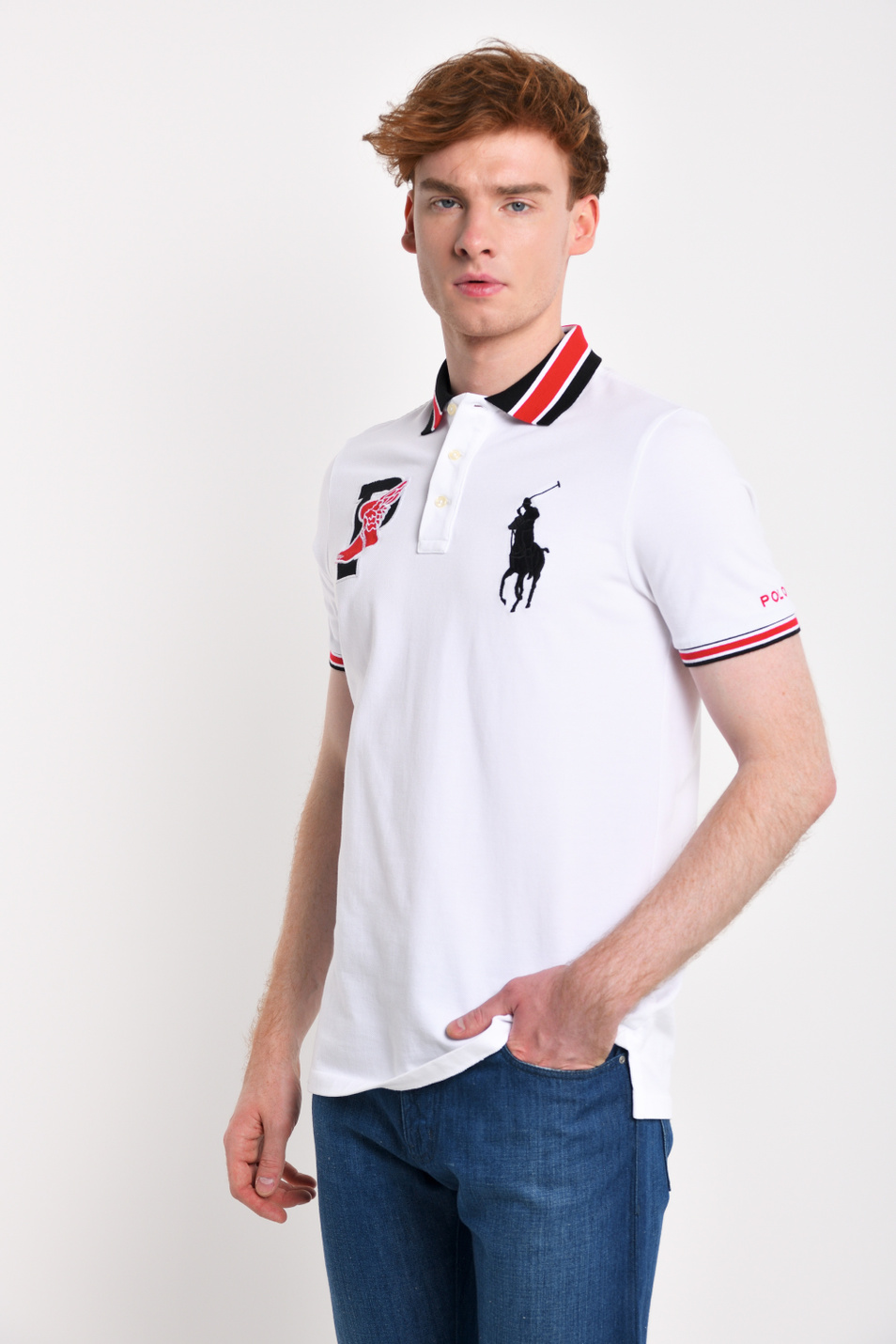 Мужской Polo Ralph Lauren Футболка поло из хлопка (цвет ), артикул 710740444003 | Фото 1