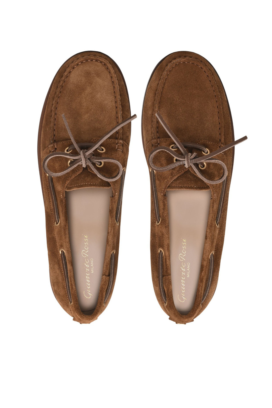 Мокасины VANDEE из натуарльной замши|Основной цвет:Коричневый Женский Gianvito Rossi Мокасины VANDEE из натуарльной замши (цвет ), артикул G25367.10GOM.S4CTECU | Фото 3