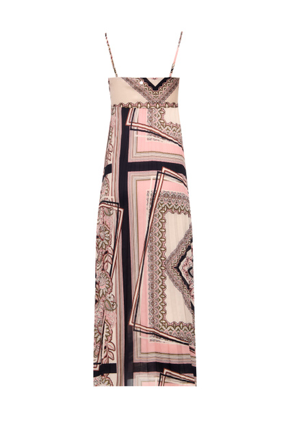 Атласное платье с принтом|Основной цвет:Мультиколор|Артикул:WA3479T5958 | Фото 2