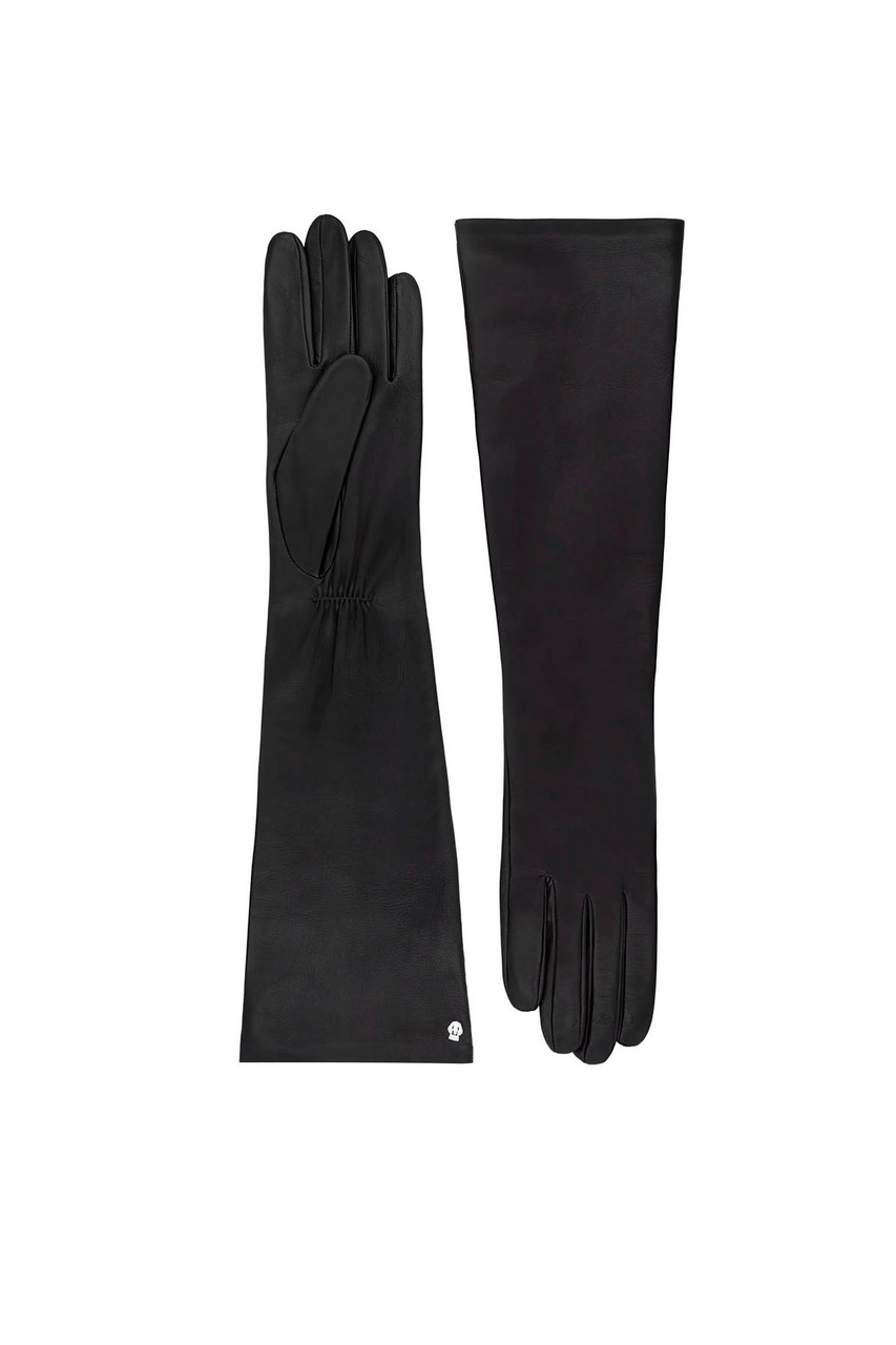 Перчатки Ascot из натуральной кожи|Основной цвет:Черный|Артикул:11011-070 | Фото 1