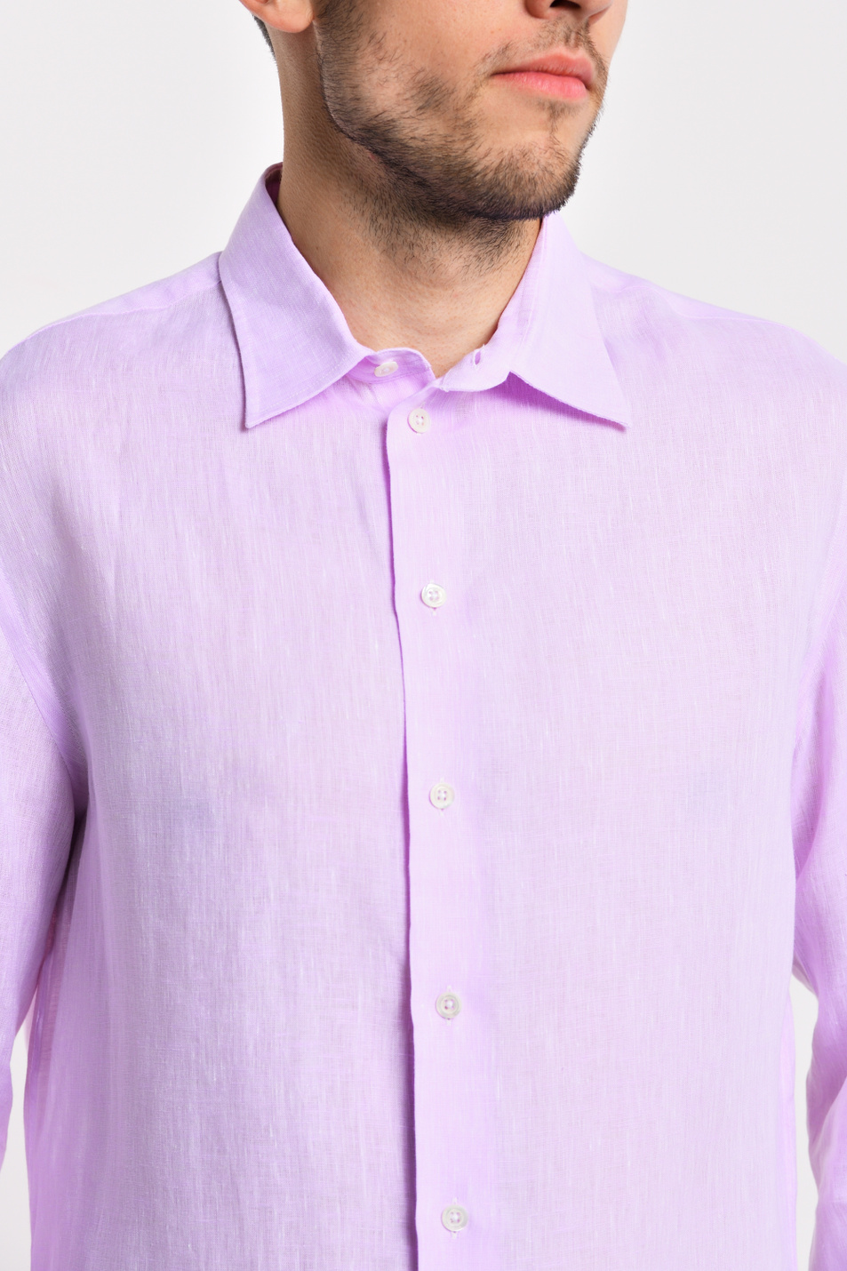 Emporio Armani Рубашка из натурального льна (цвет ), артикул 51SM0L-510F9 | Фото 2